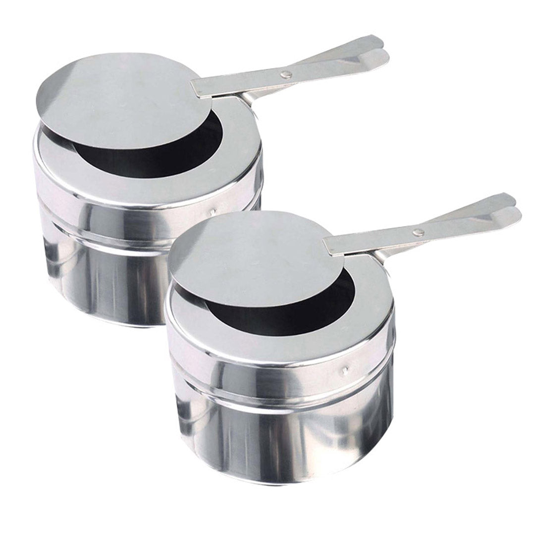 SOGA 2X 6.5L Stainless Steel Double Soup Tureen Bowl Station Roll Top Buffet Chafing Dish Catering Chafer Food Warmer Server • LUZ-ChafingDishV4A2X2