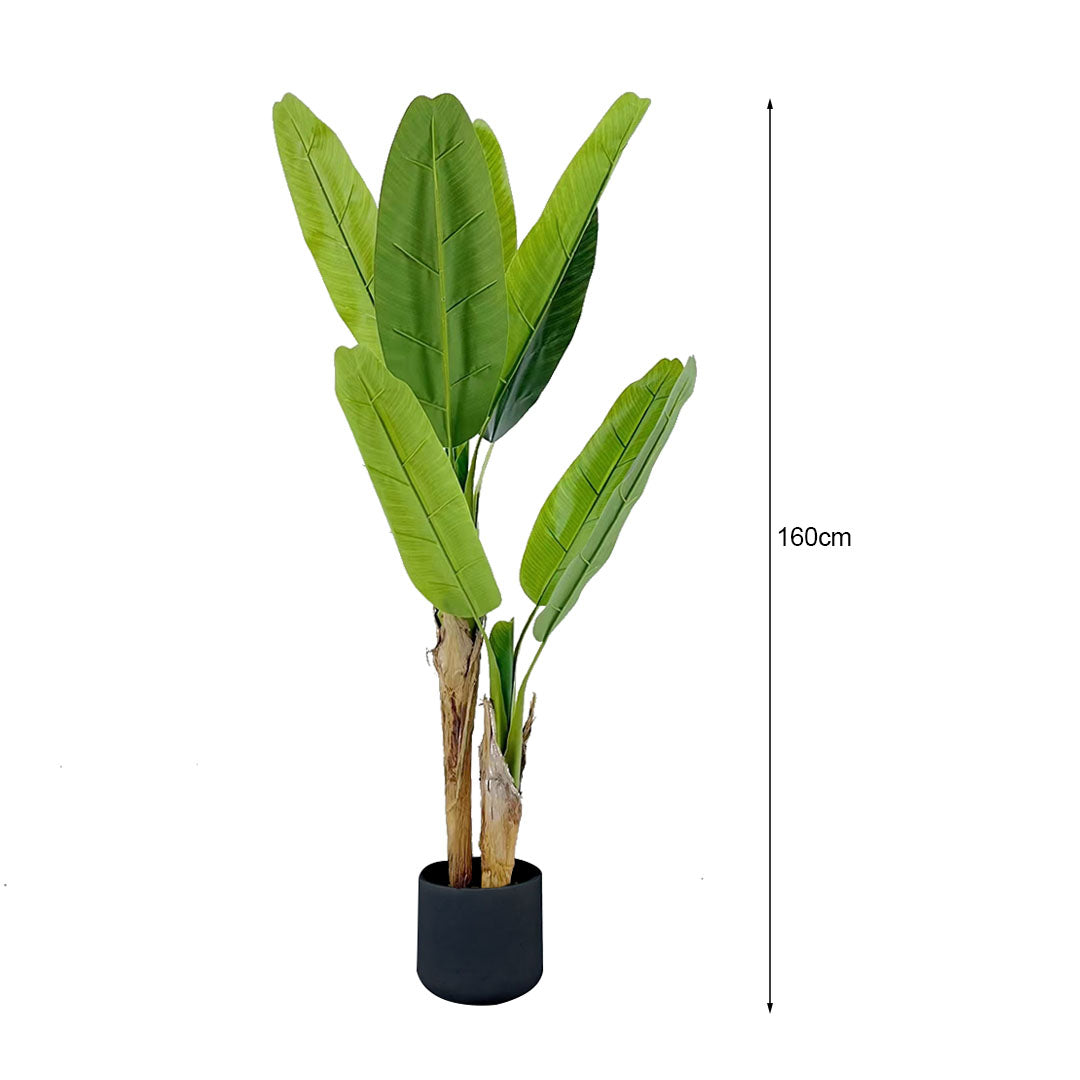SOGA 160cm Banna Plant Bird of Paradise Tree Artificial Plant Home Accent Decor • LUZ-APlantFHBJS16017