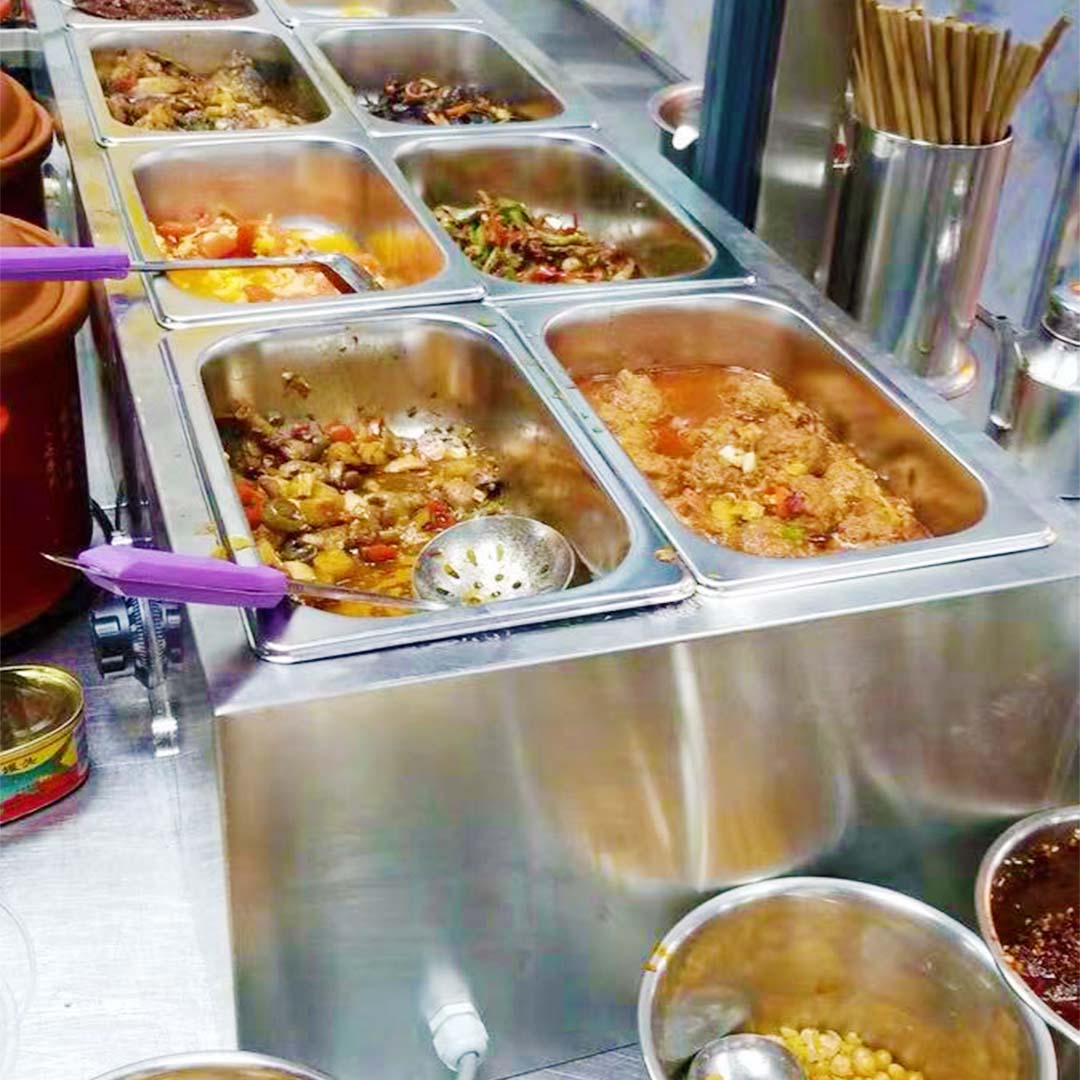 SOGA Stainless Steel 2 X 1/2 GN Pan Electric Bain-Marie Food Warmer with Lid • LUZ-FoodWarmer740