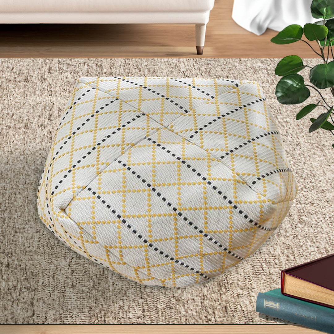SOGA 53cm Polyester-Cotton Blend Pillow EPP Particle Insert for Comfort and Support Home Decor • LUZ-Pouffe626