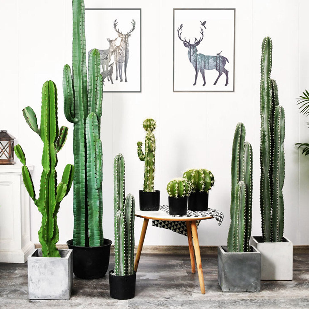 SOGA 4X 105cm Green Artificial Indoor Cactus Tree Fake Plant Simulation Decorative 6 Heads • LUZ-APlantFLT1056X4