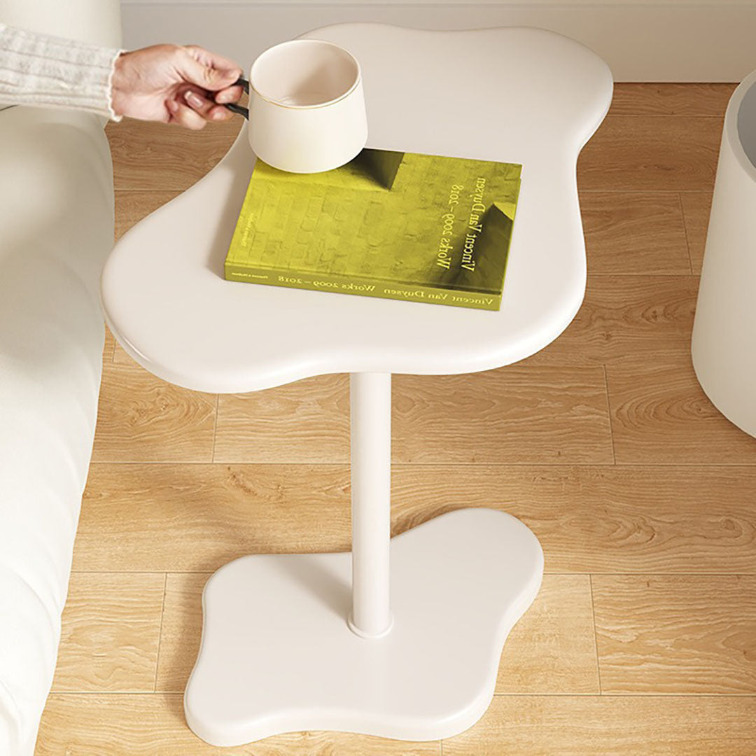 SOGA 42x28cm White Minimalist Cloud Shaped Table Durable Stylish Accent for Home D?cor • LUZ-SideTab42