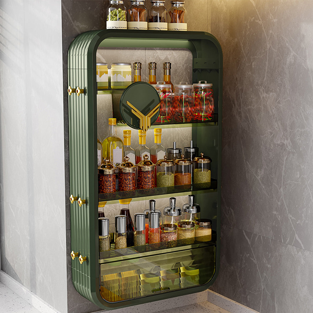 SOGA Green Multi Tier Cosmetic Storage Rack Bathroom Vanity Tray Display Stand Organiser • LUZ-BathC130