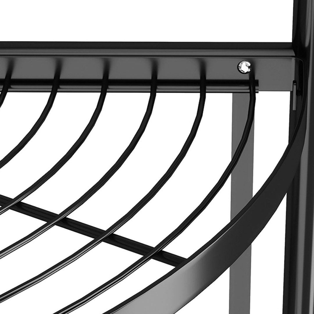 SOGA 2X 4 Tier Steel Triangular Corner Stand Multi-Functional Shelves Portable Storage Organizer • LUZ-KitchenXY025X2