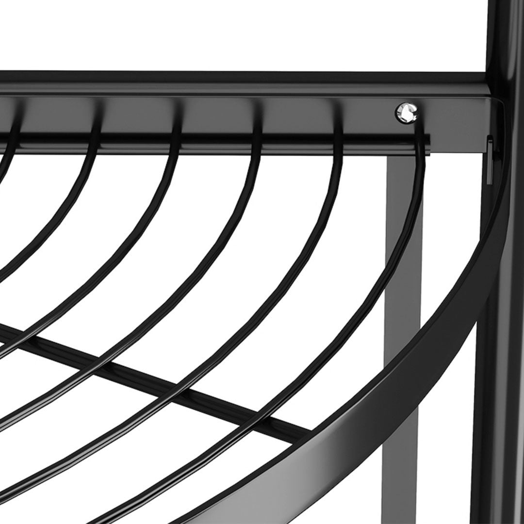 SOGA 4 Tier Steel Triangular Corner Stand Multi-Functional Shelves Portable Storage Organizer • LUZ-KitchenXY025