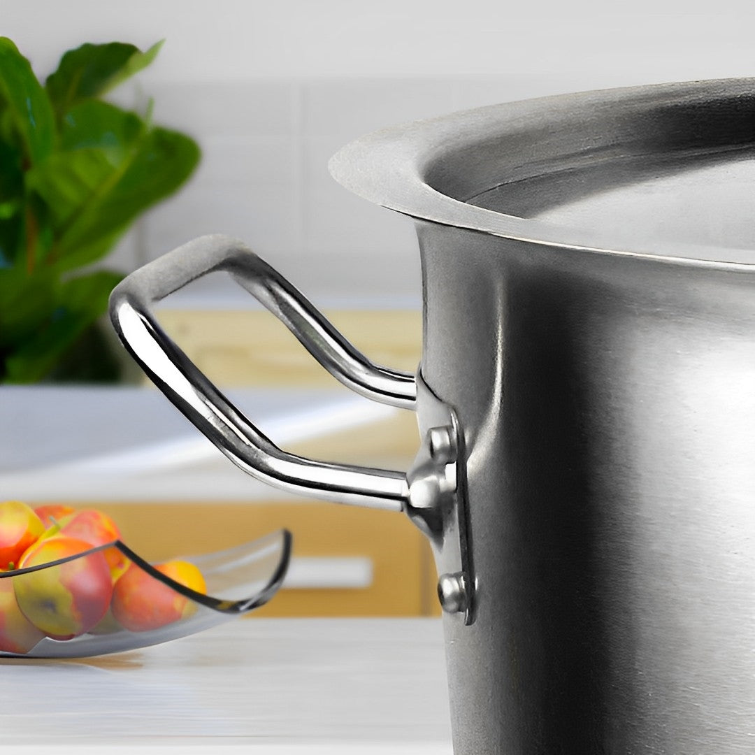 SOGA 21L 18/10 Stainless Steel Stockpot with Perforated Stock Pot Basket Pasta Strainer • LUZ-StockPot30CMwPastaInsert3901