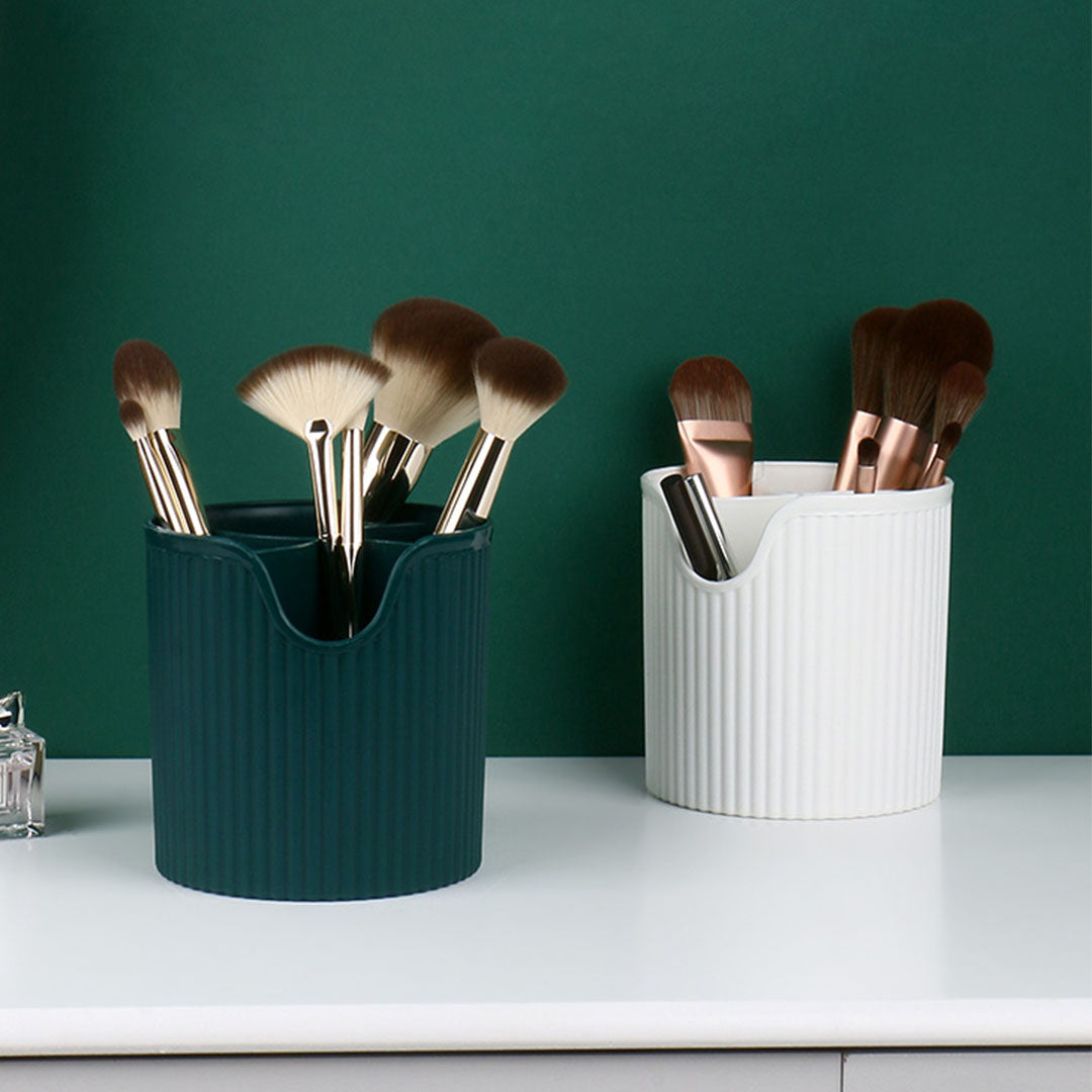 SOGA Green Cosmetic Jewelry Storage Organiser Set Makeup Brush Lipstick Skincare Holder Jewelry Storage Box with Handle • LUZ-BathC112