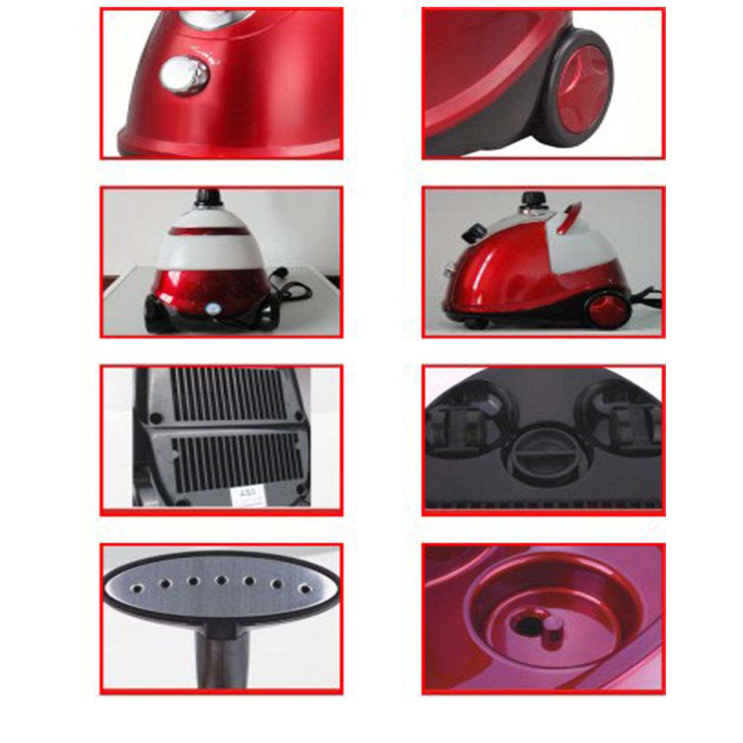 SOGA 2X Garment Steamer Portable Cleaner Steam Iron Red • LUZ-GarmentRoundRedX2