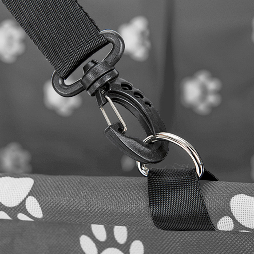 SOGA 2X Waterproof Pet Booster Car Seat Breathable Mesh Safety Travel Portable Dog Carrier Bag Grey • LUZ-CarPetBag013GREYX2