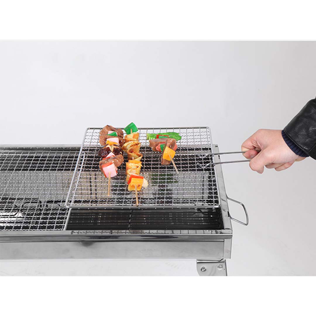 SOGA Skewers Grill Portable Stainless Steel Charcoal BBQ Outdoor 6-8 Persons • LUZ-SkewerCharcoalGrill