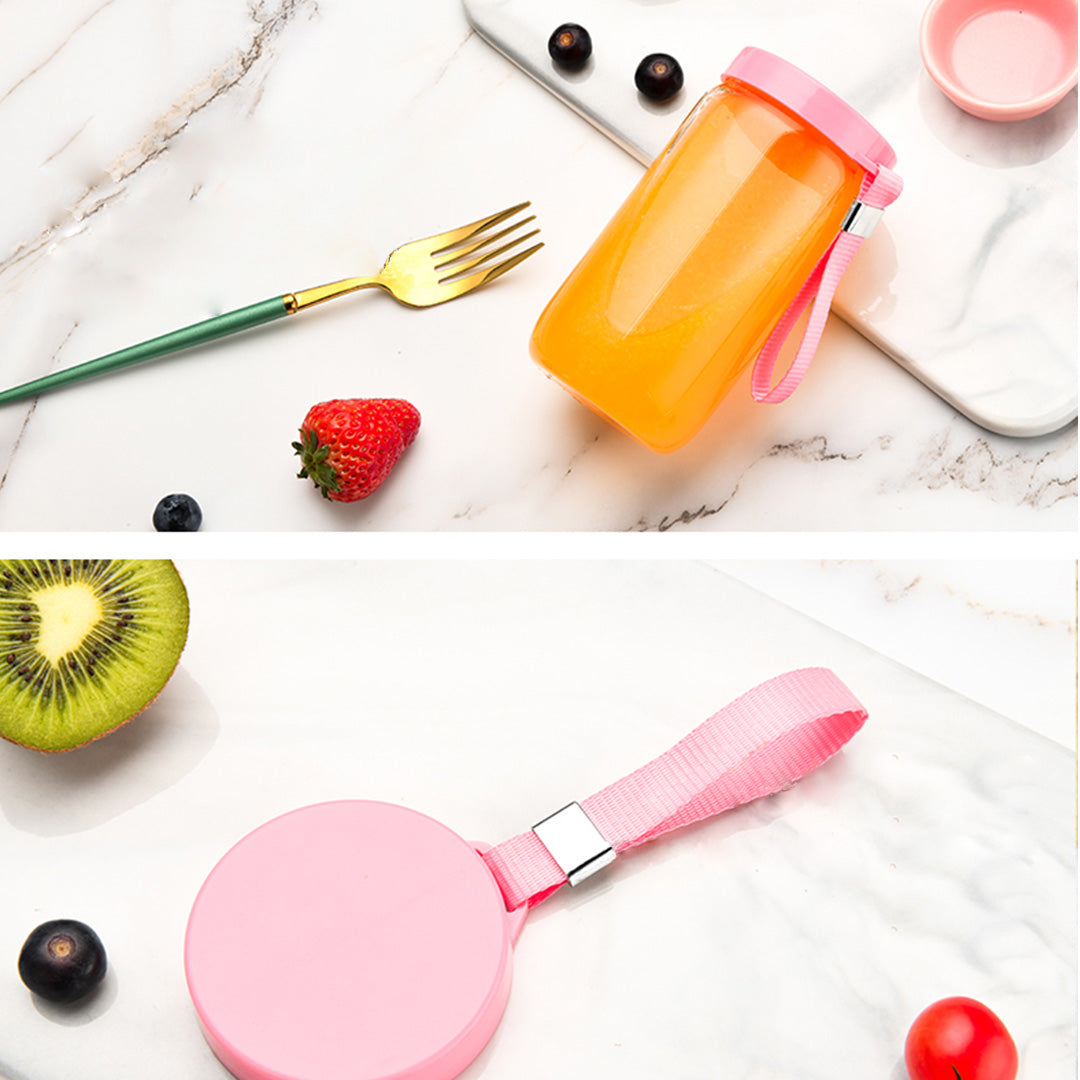 SOGA 2X Portable Mini USB Rechargeable Handheld Juice Extractor Fruit Mixer Juicer Blue • LUZ-JuicerMN2BlueX2
