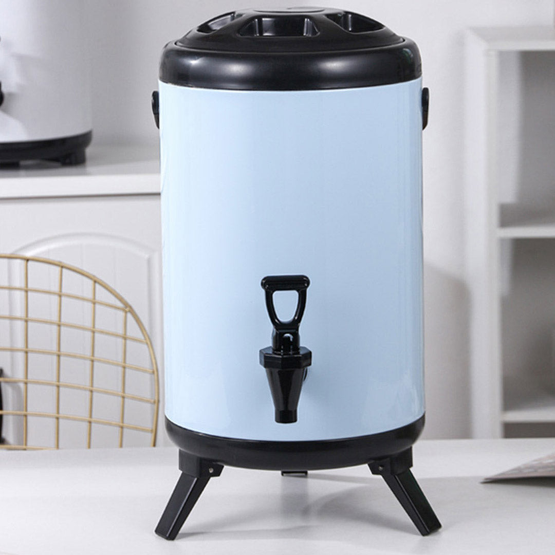 SOGA 4X 18L Stainless Steel Insulated Milk Tea Barrel Hot and Cold Beverage Dispenser Container with Faucet White • LUZ-VICDispenser18LWHTX4