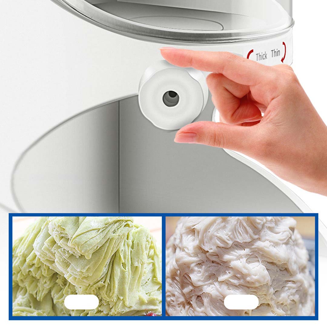 SOGA 2X 350W Commercial Ice Shaver Crusher Machine Automatic Snow Cone Maker • LUZ-IceShaverBY118X2