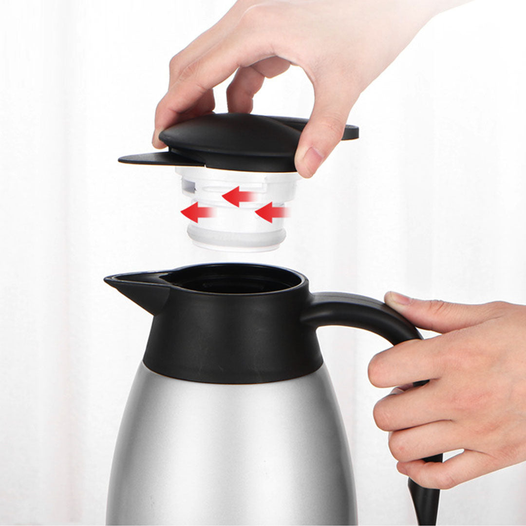 SOGA 2X 1.5L Silver Color 3-Layer Stainless Steel Vacuum Durable Thermal Flask • LUZ-BottleWKE14X2