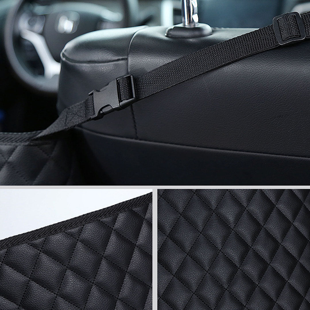 SOGA Black Leather Car Storage Portable Hanging Organizer Backseat Multi-Purpose Interior Accessories Bag • LUZ-CarStorageBag312
