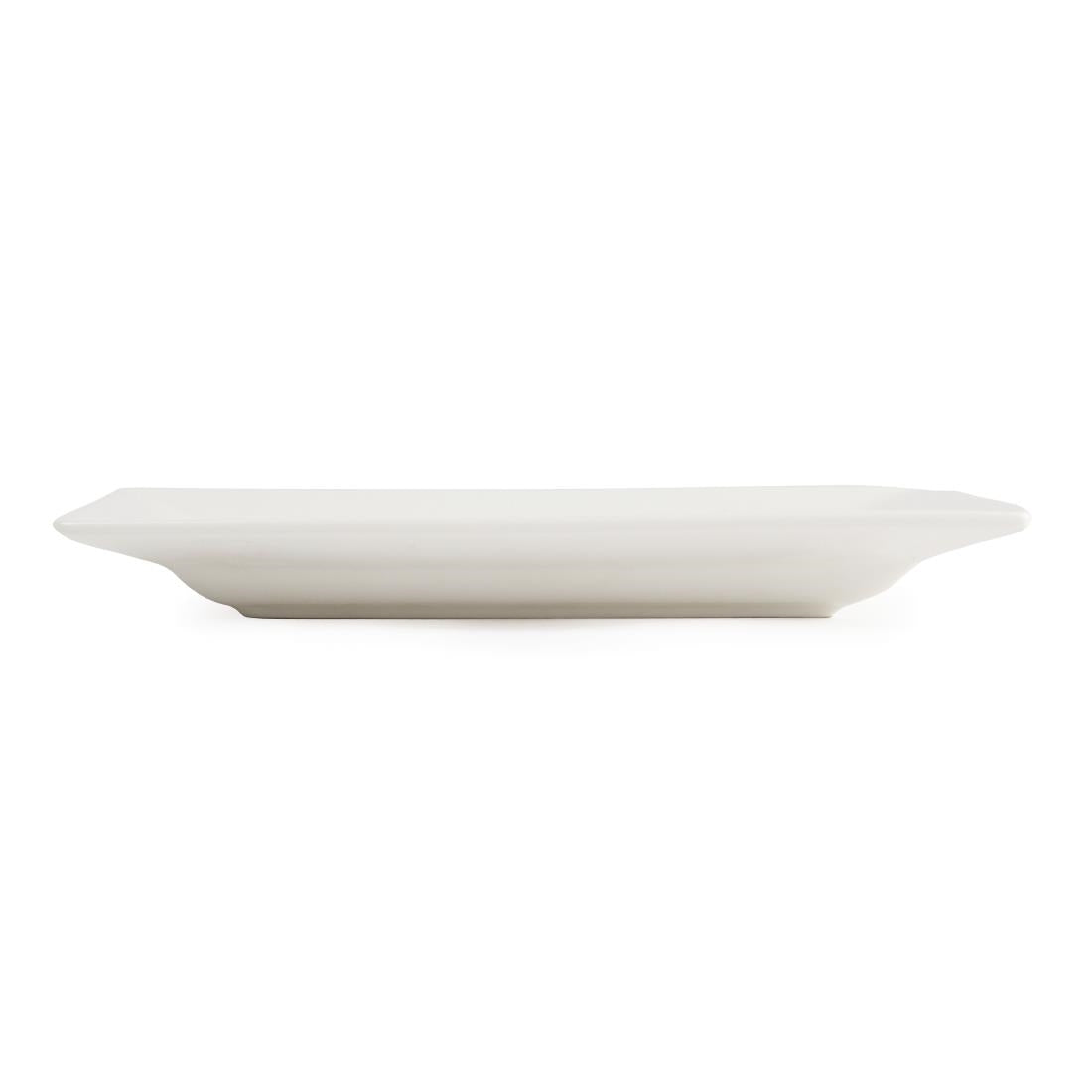 Olympia Lumina Wide Rim Rectangular Plate - 257x155mm 10x 6" (4 Pack) (257 x 155mm. Pack quantity: 4) • PAS-CD630