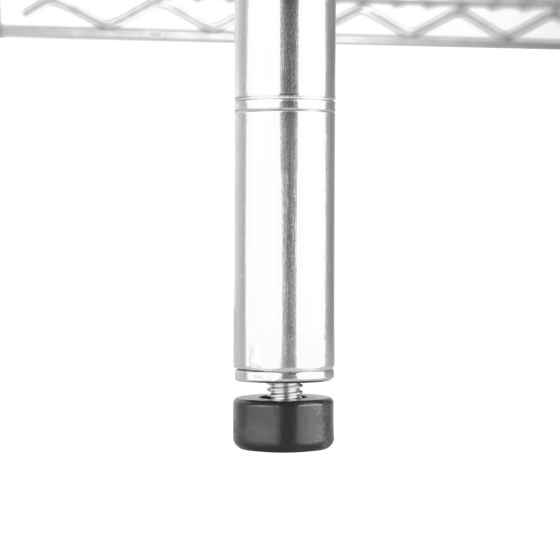 Vogue 4 Tier Wire Shelving Kit 1830x610mm (Size: 1830(W)x610(D)x1830(H)mm. Material: Galvanised Zinc. Flat packed) • PAS-U259