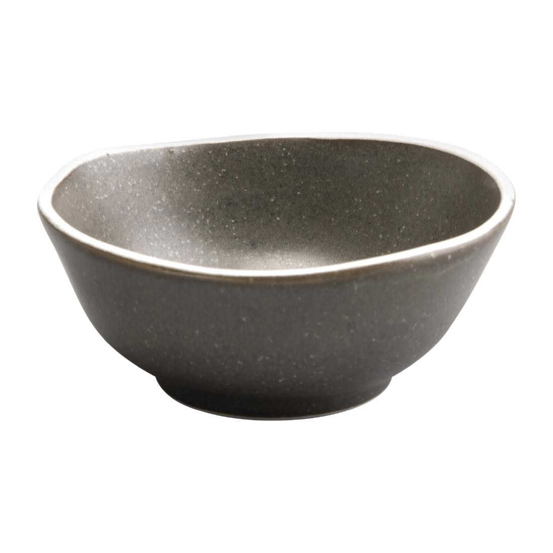 Olympia Chia Charcoal Dipping Dish - 70ml 2.36fl oz (12 Pack) (80(Ø)mm | 3". Pack Quantity: 12) • PAS-DR820