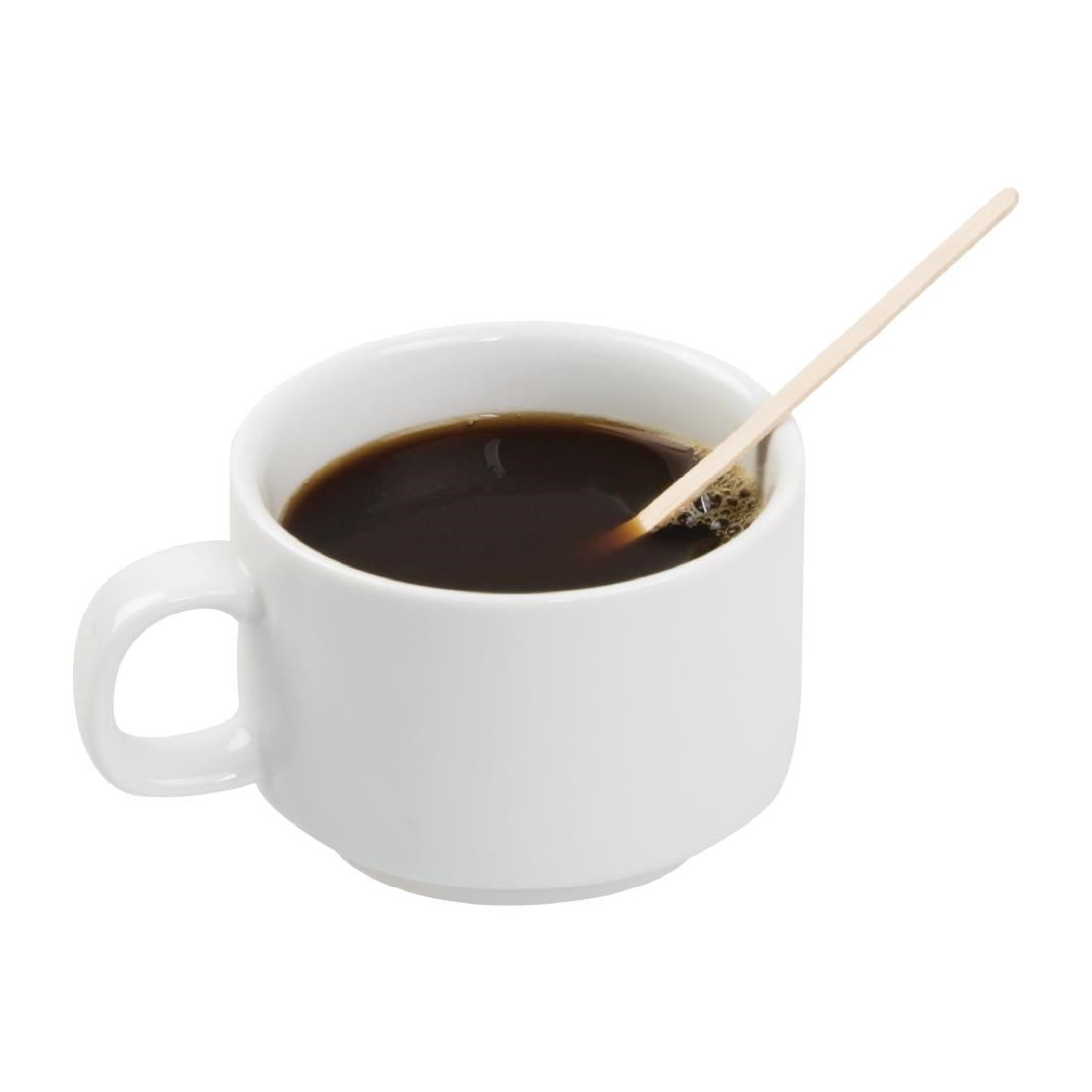 Fiesta Compostable Biodegradable Wooden Coffee Stirrers 140mm (1000 Pack) (140(L)mm | 5 1/2". Pack Quantity: 1000) • PAS-DK392