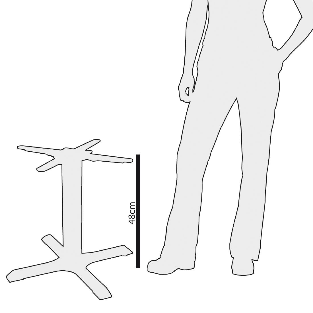 Bolero Cast Iron Coffee Height Table Base • PAS-GH445