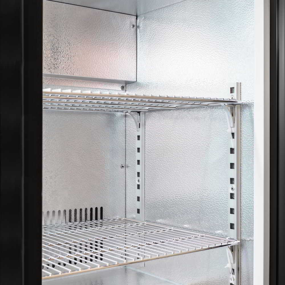 Twin Door Bar Fridge - Black Body & Doors (ADA-2BBR-H)