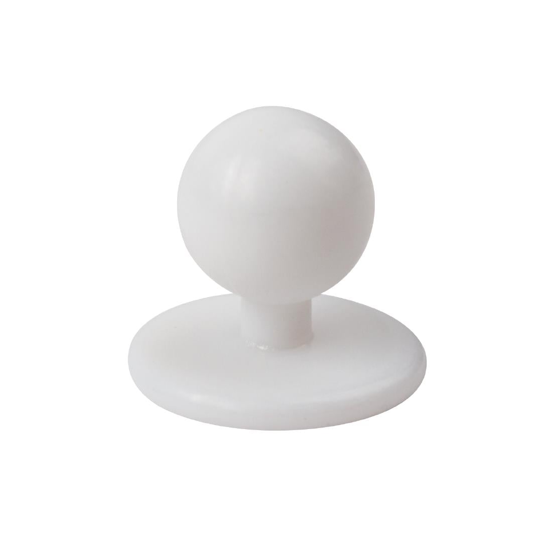 Whites Stud Buttons White (12 Pack) • PAS-A017