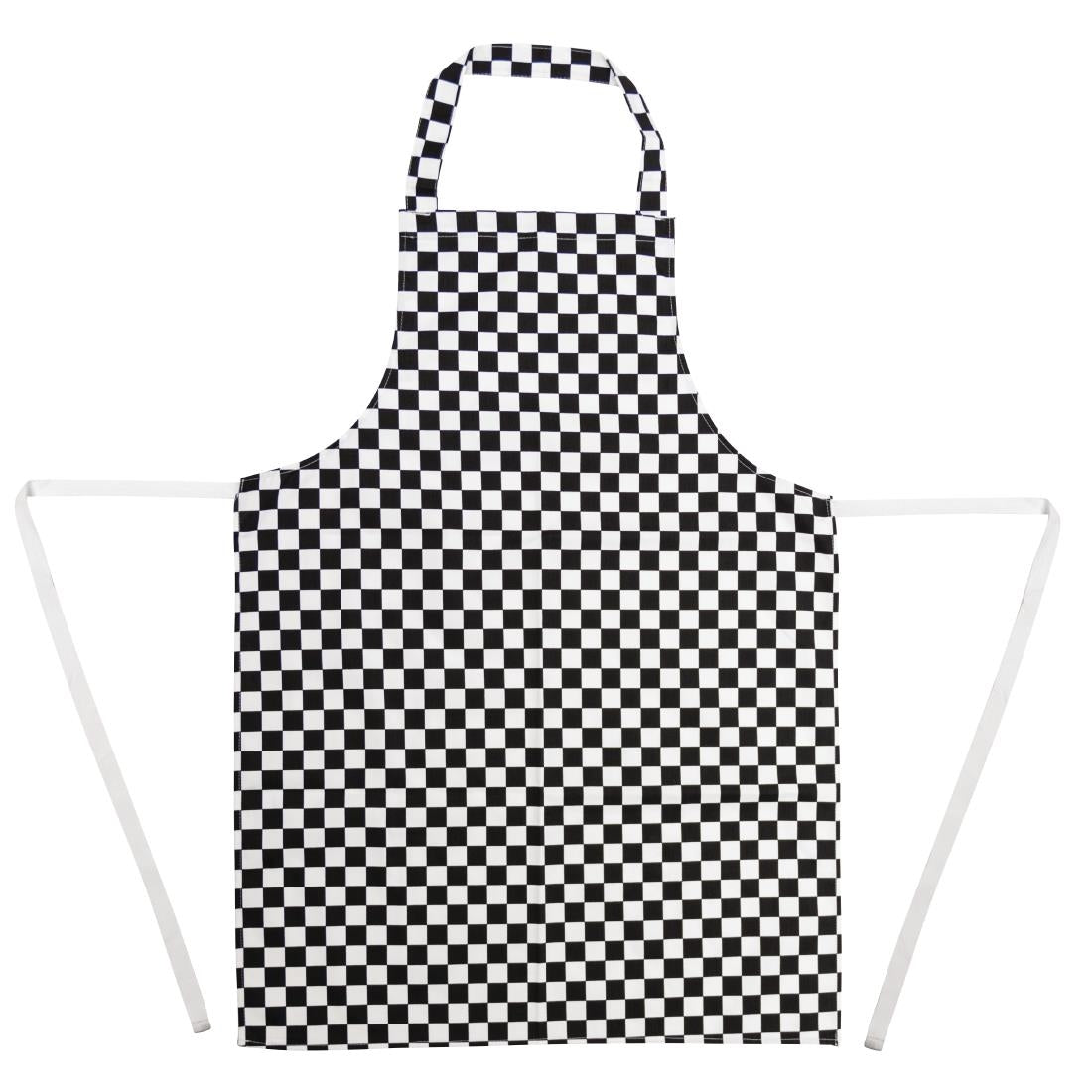 Whites Bib Apron Black/White Check • PAS-A275