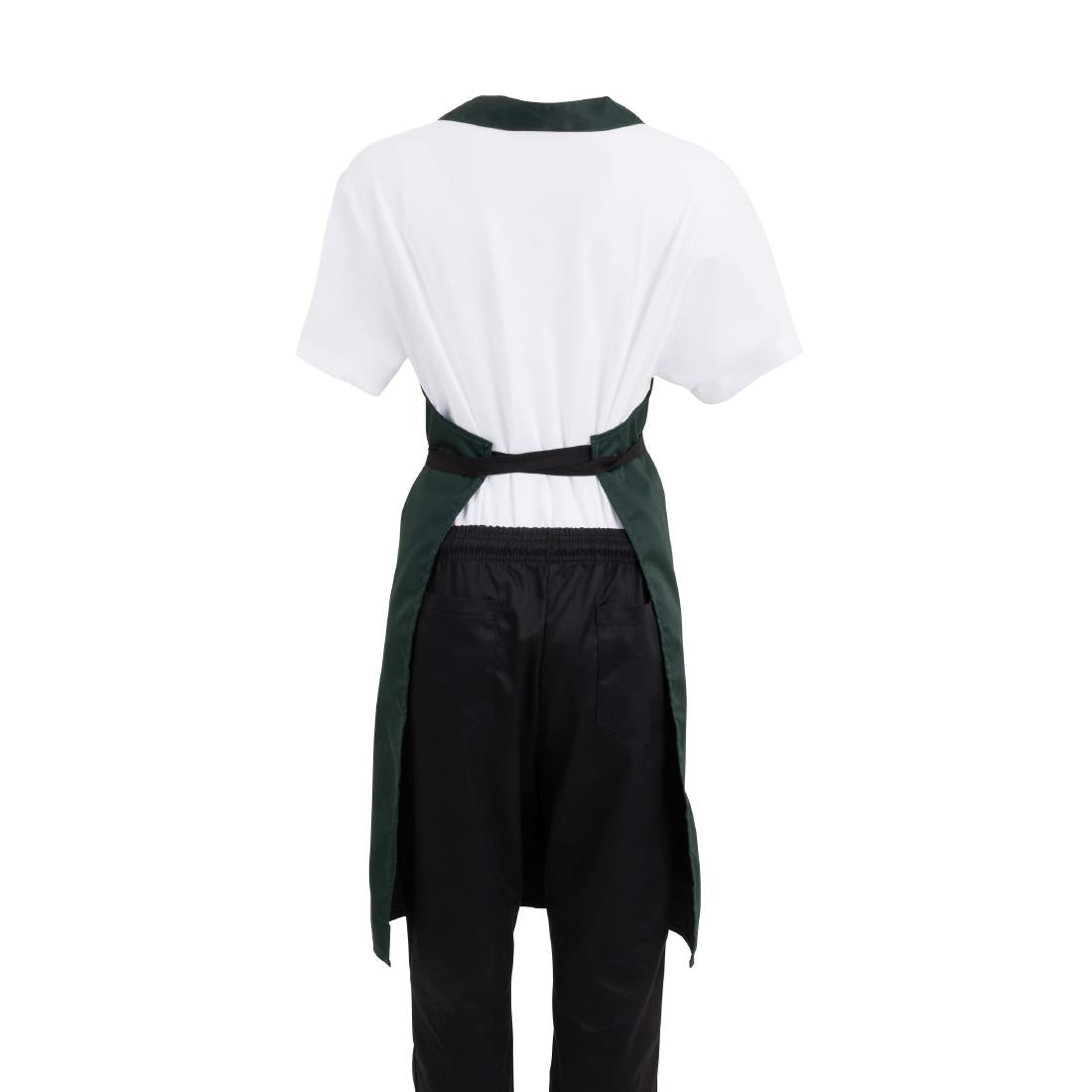 Whites Bib Apron Polycotton Green • PAS-A540