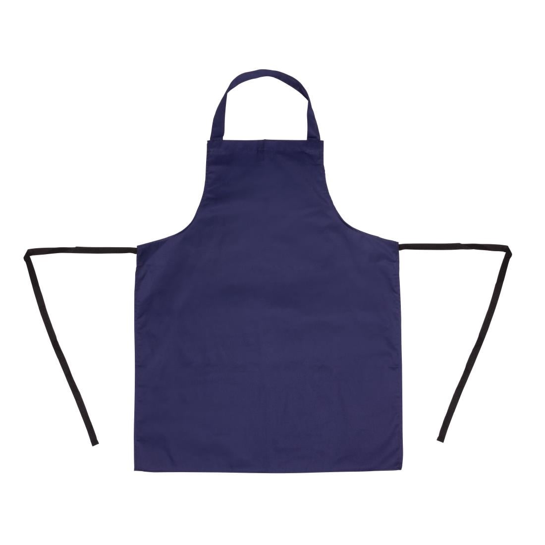 Whites Bib Apron Polycotton Navy Blue • PAS-A543