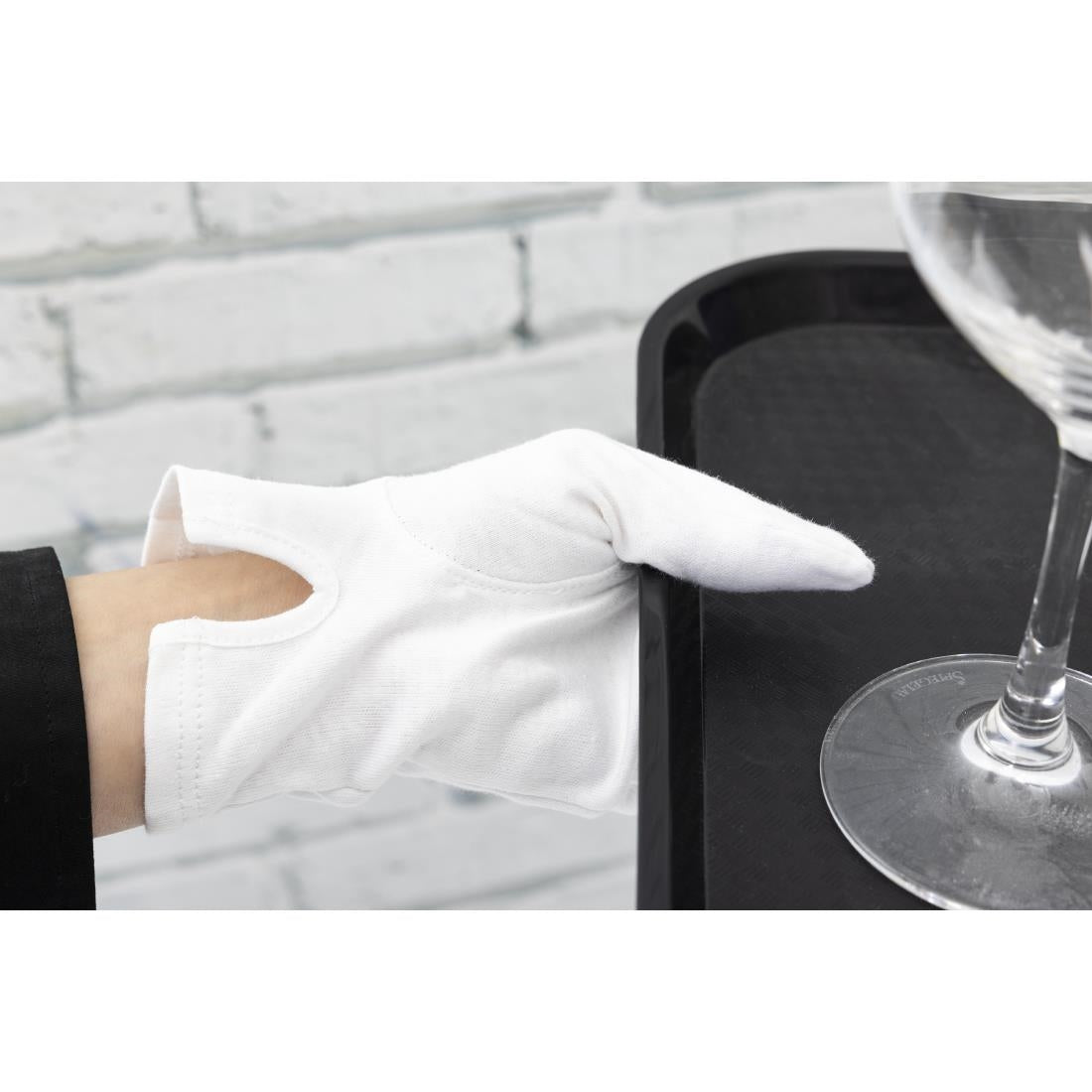 Mens Waiting Gloves White M • PAS-A546-M