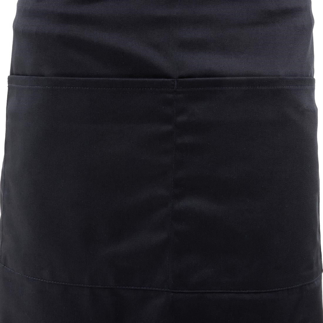 Whites Bistro Apron Polycotton Black • PAS-A968