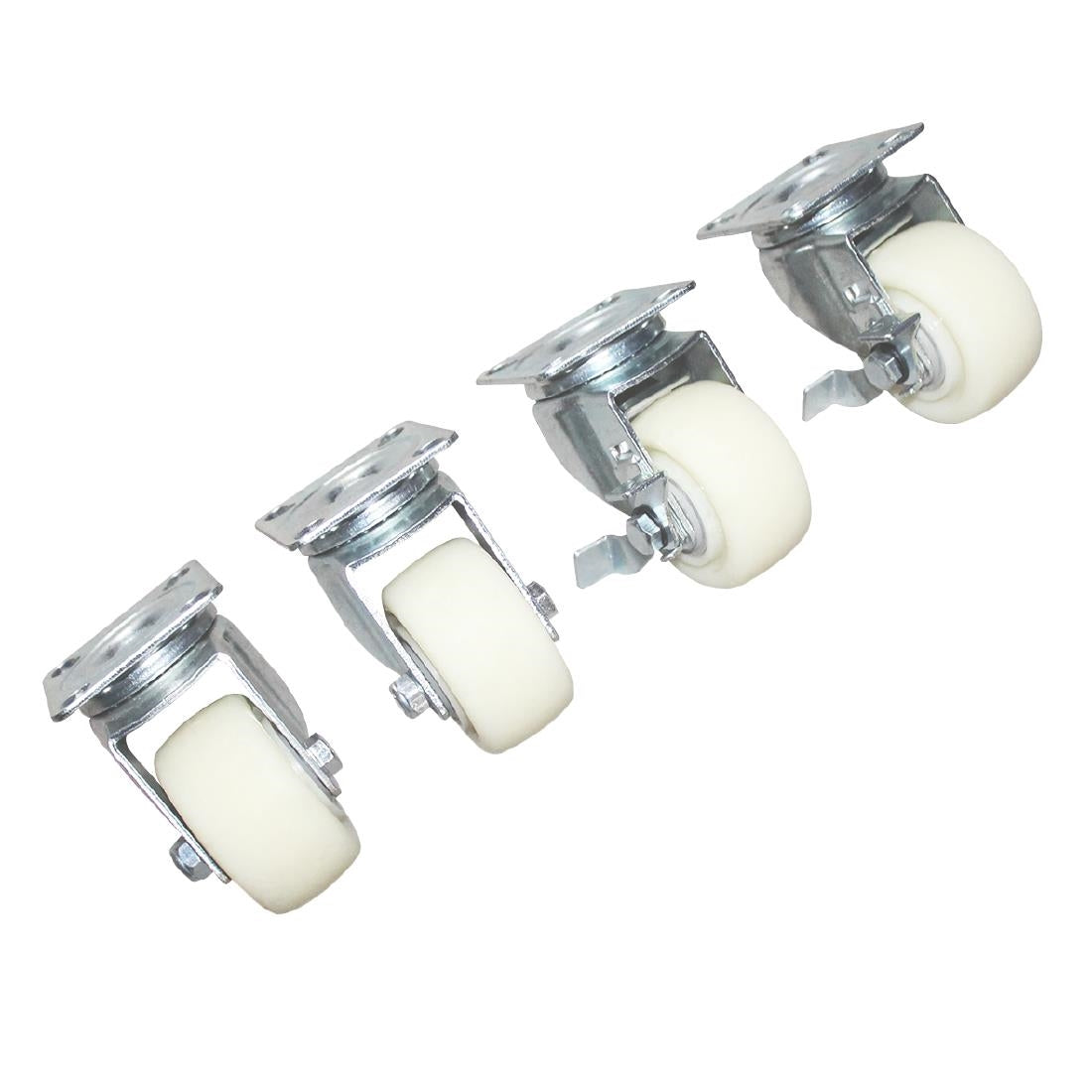Polar Standard and Braked Castors (Set of 4) • PAS-AK068