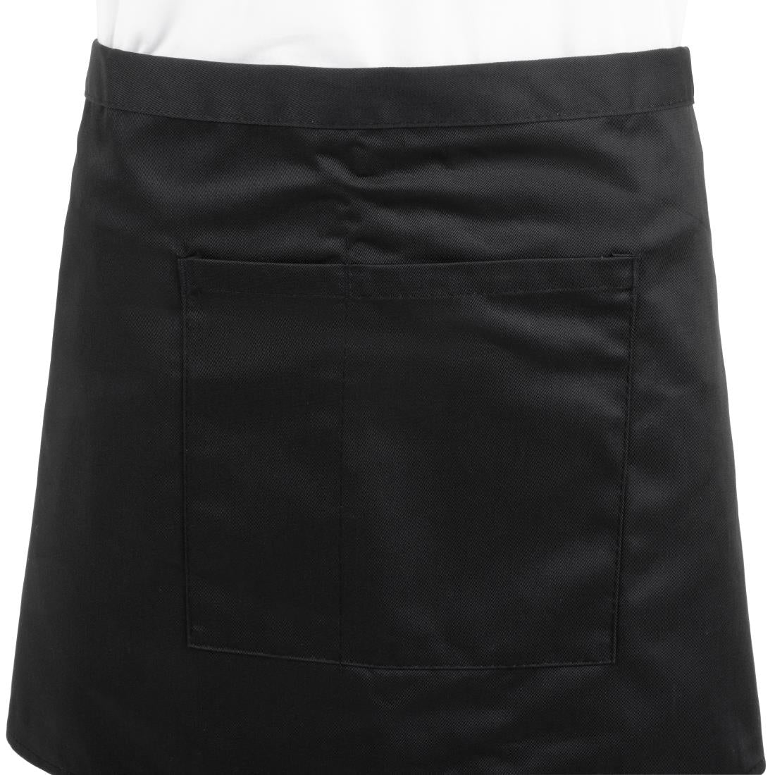 Whites Waist Apron Polycotton Black • PAS-B131