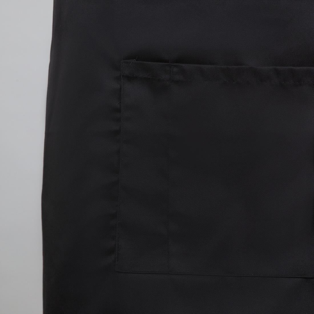 Whites Bistro Apron Polycotton Black • PAS-B133
