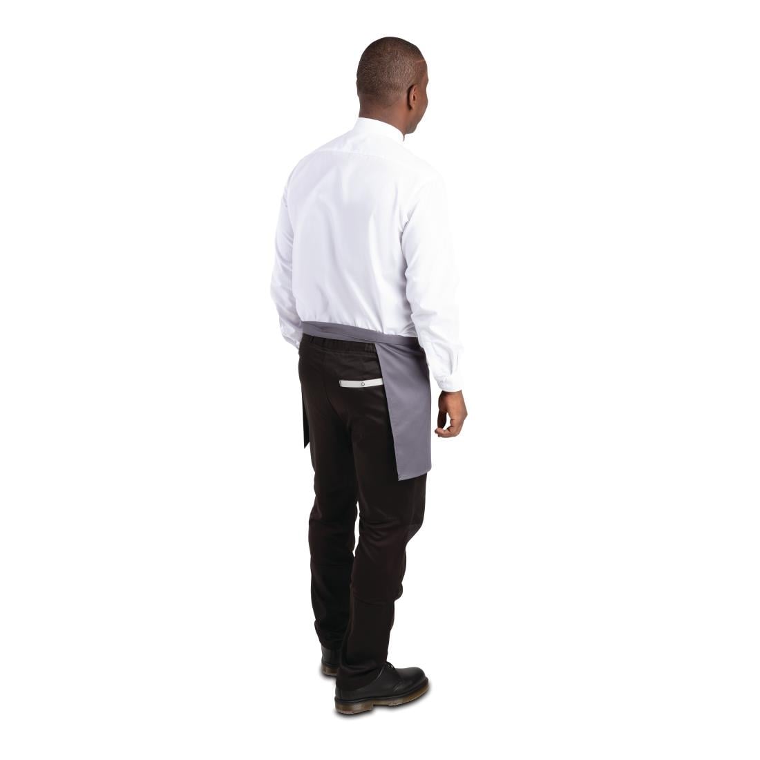 Whites Bistro Apron Polycotton Charcoal • PAS-B157