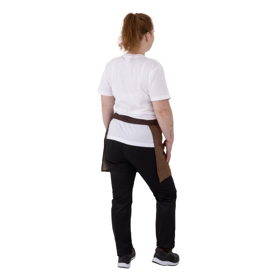 Southside Waist Apron Denim Tan with Brown Ties • PAS-BA121
