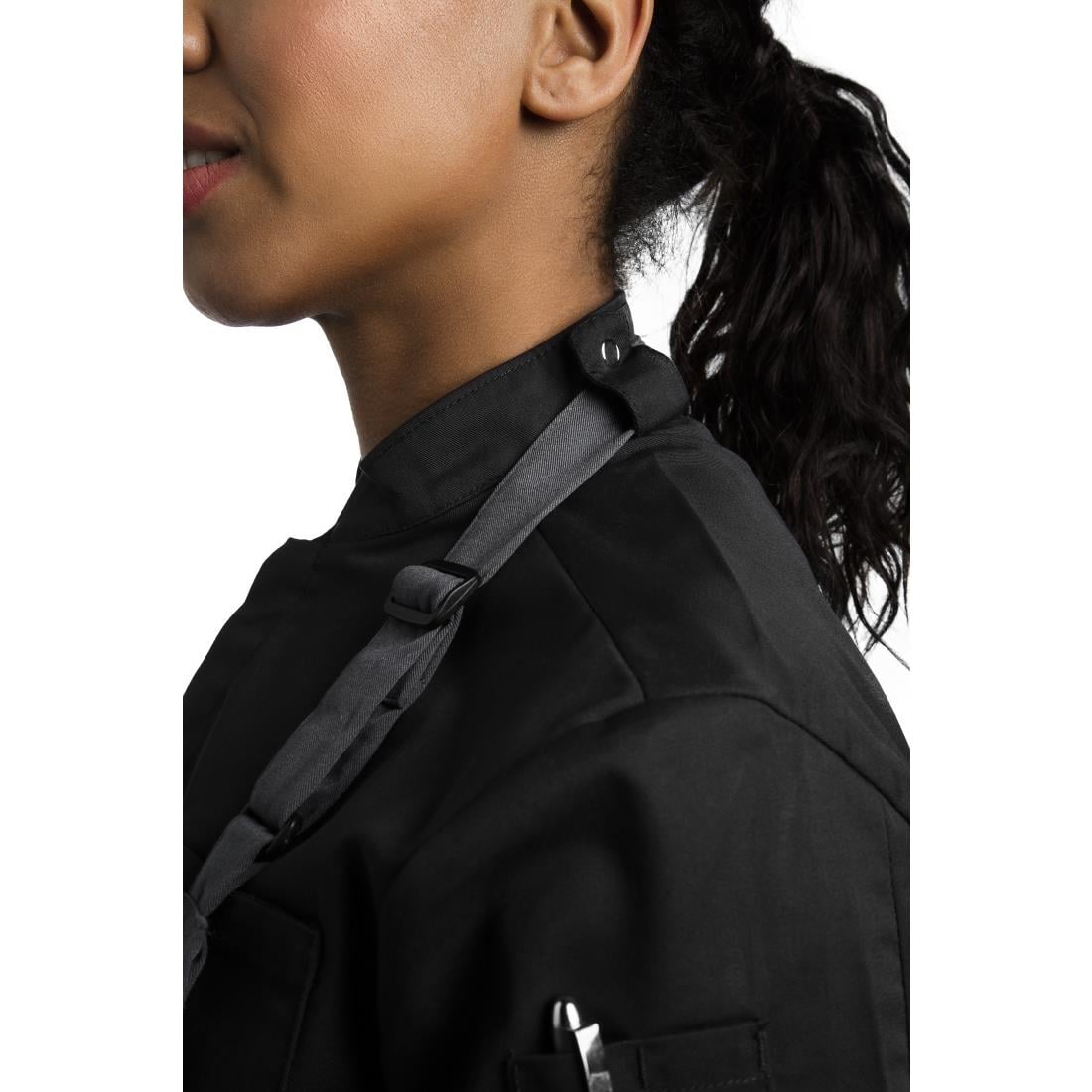 Le Chef Contemporary Unisex Prep Shirt Black XS • PAS-BB142-XS