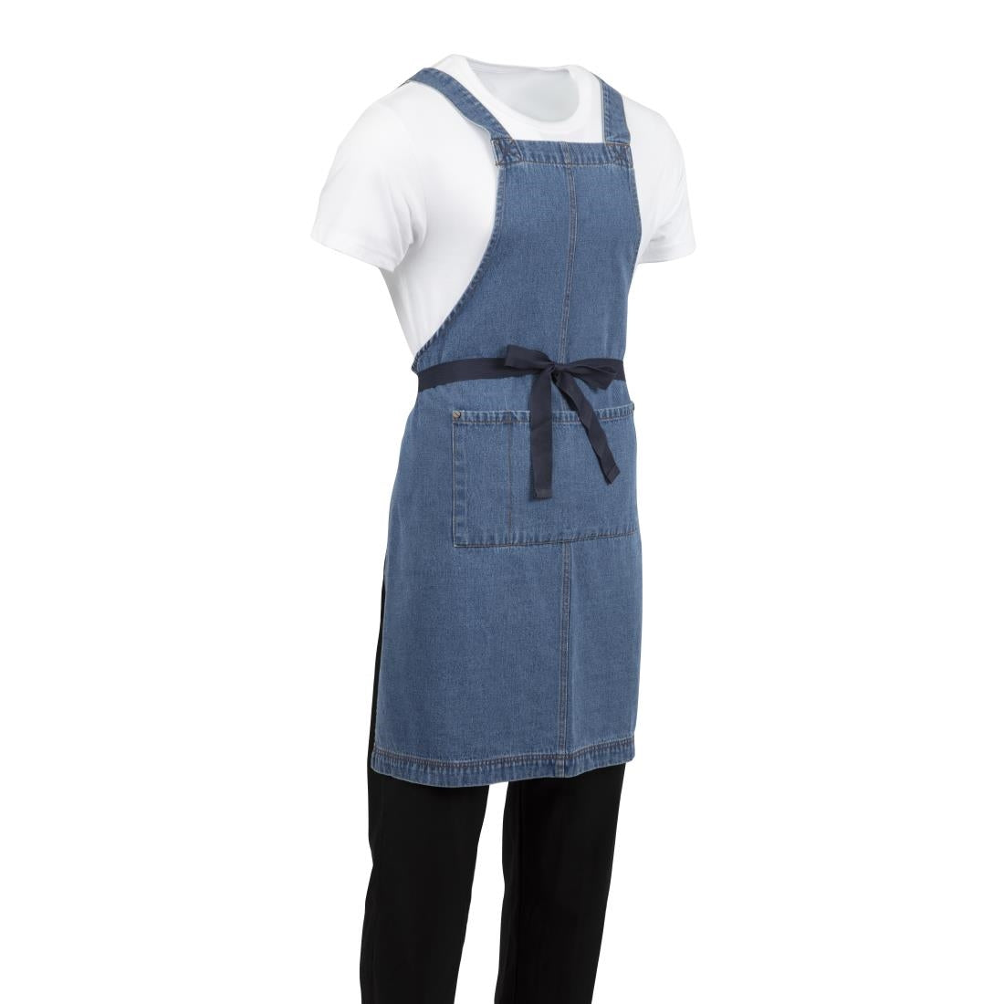 Southside Denim Bib Apron Light Blue • PAS-BB694