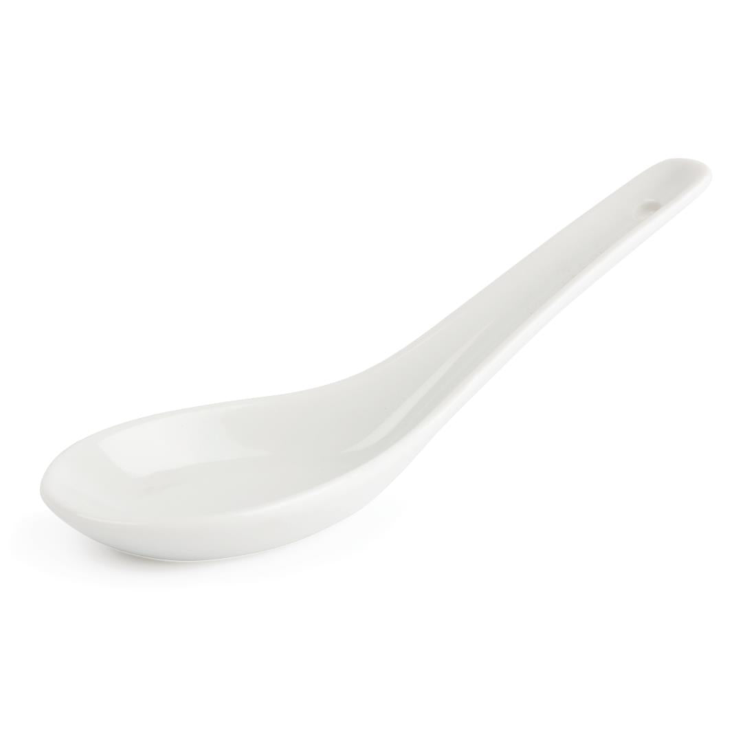 Olympia Whiteware Rice Spoon (24 Pack) (130mm / 5" long | Pack quantity: 24) • PAS-C325