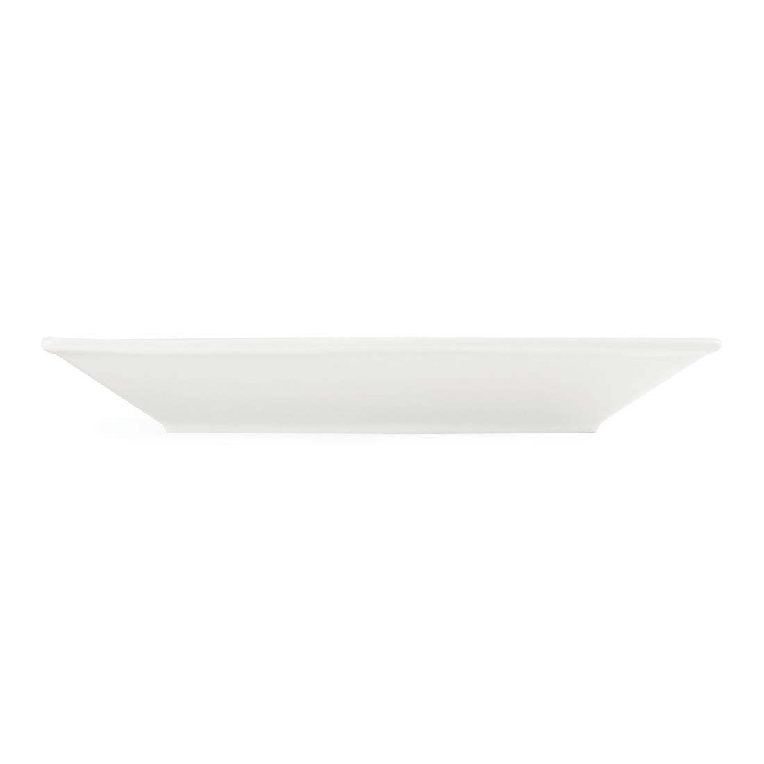 Olympia Whiteware Square Plates Wide Rim 250mm (6 Pack) (Size: 250mm. Pack Quantity: 6) • PAS-C360