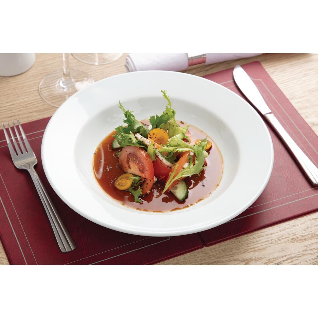 Olympia Whiteware Deep Plates 270mm 430ml (6 Pack) (Pack of 6) • PAS-C363