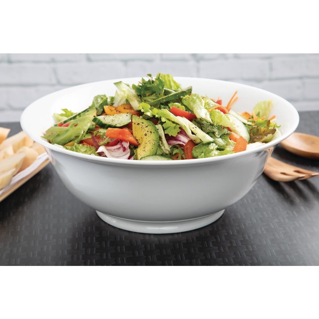 Olympia Whiteware Serving Platters Large Salad Bowl - 330mm • PAS-C464