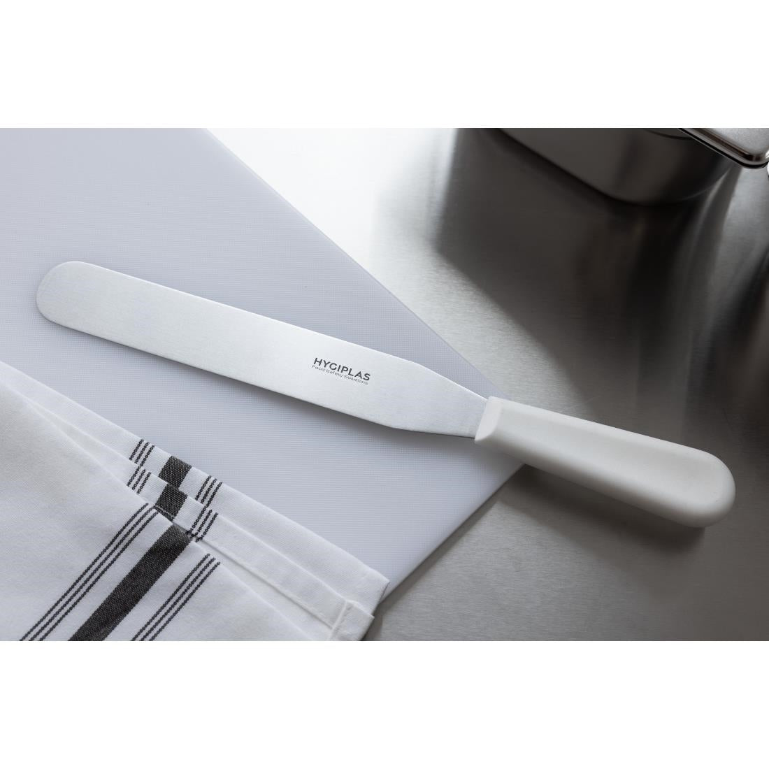 Hygiplas Straight Blade Palette Knife White 200mm • PAS-C870