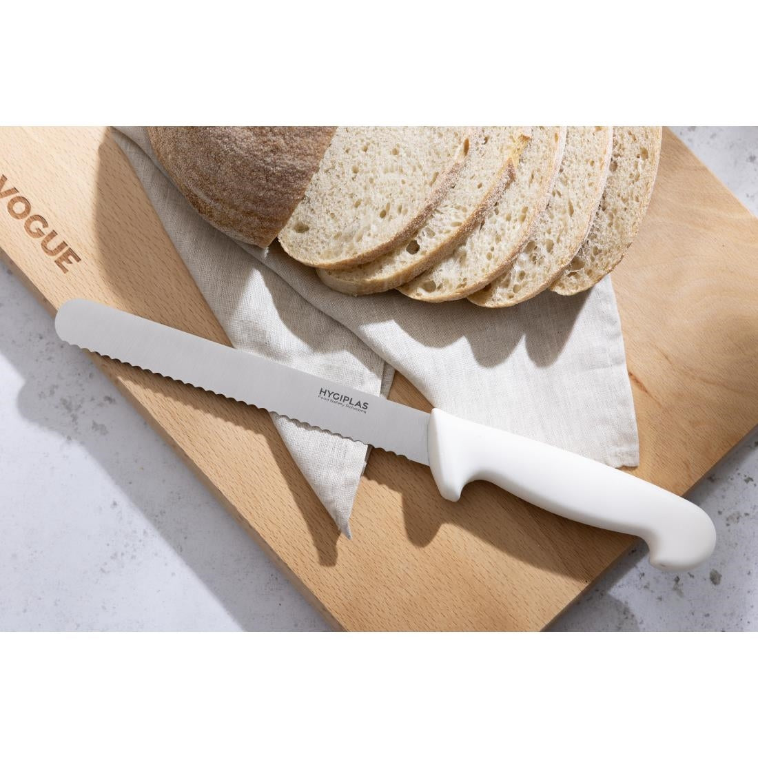 Hygiplas Bread Knife White 205mm • PAS-C882