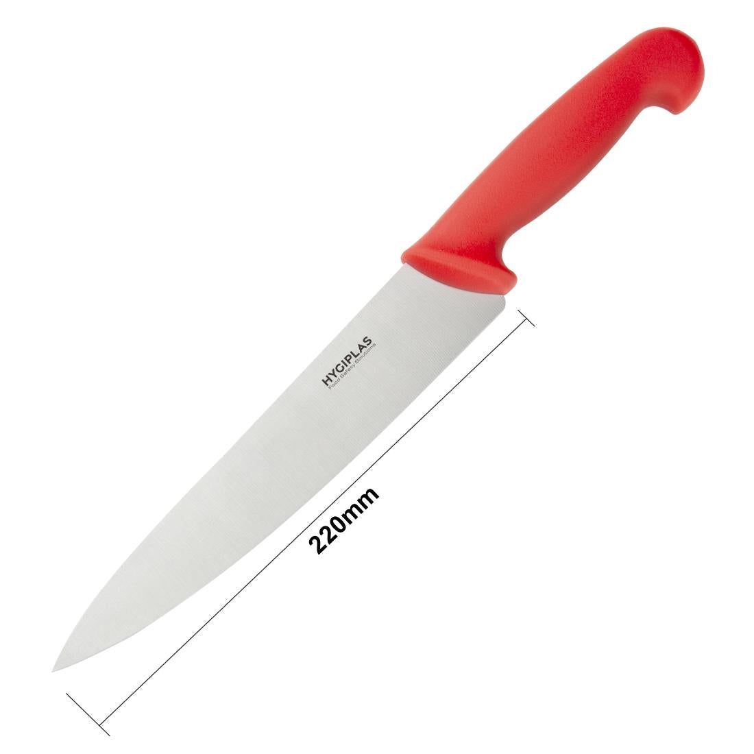 Hygiplas Chefs Knife Red 218mm • PAS-C895