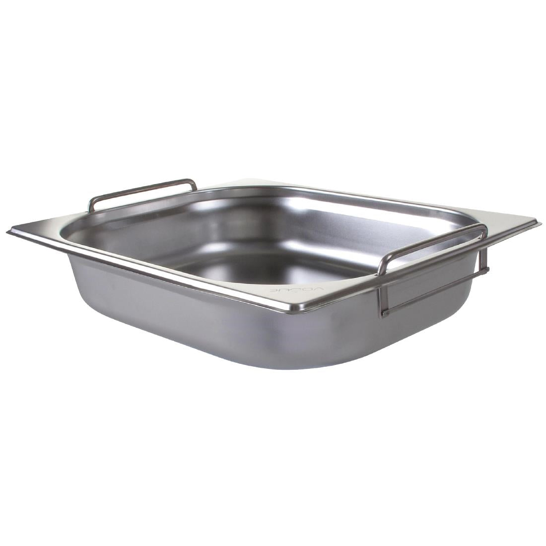 Vogue Stainless Steel 1/2 Gastronorm Tray with Handles 65mm • PAS-CB182-A