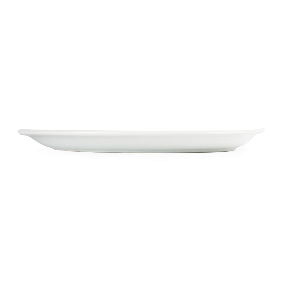 Olympia Whiteware Oval Plate/Platter - 250mm (6 Pack) (250 x 200mm / 10" x 8". Pack quantity: 6) • PAS-CB477