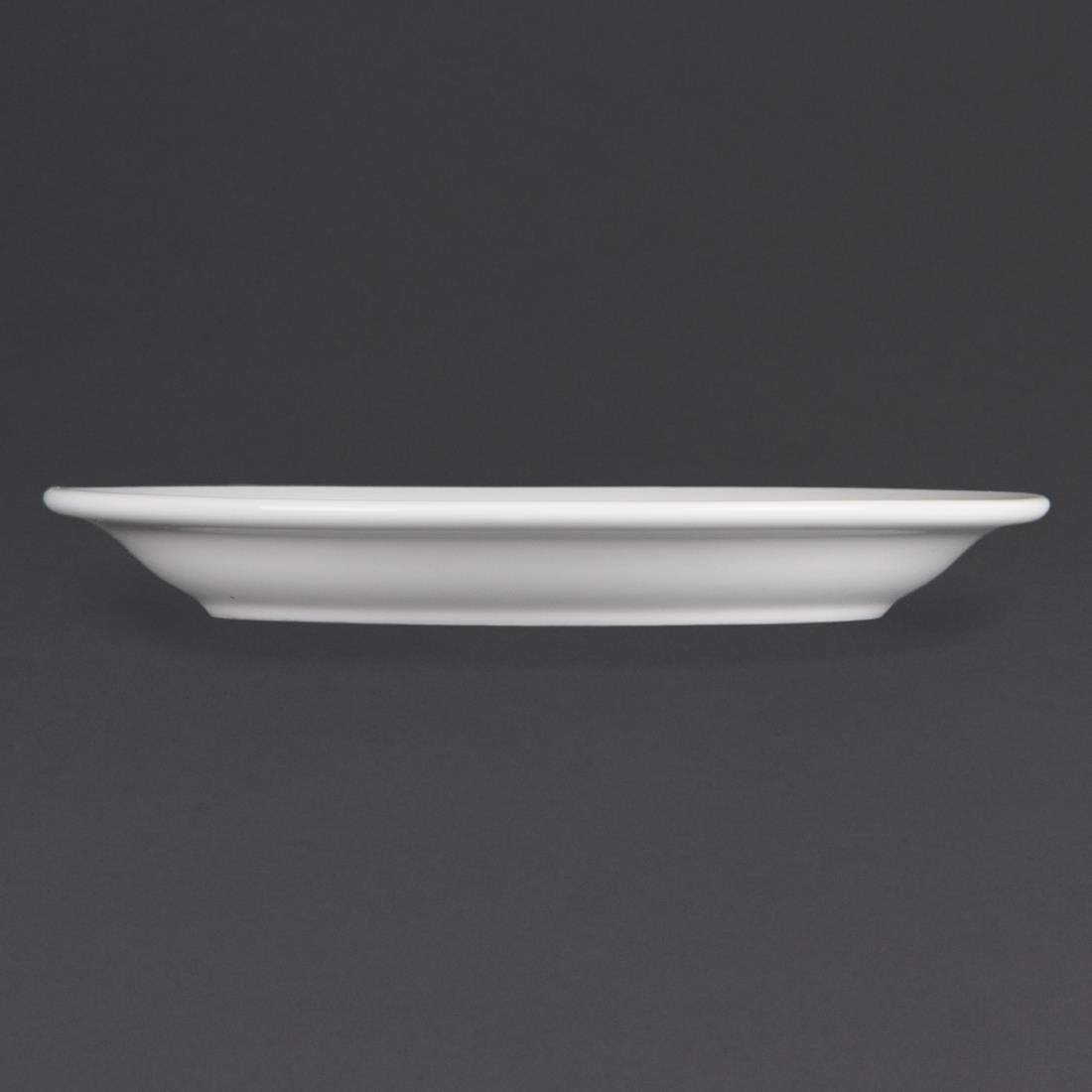 Olympia Whiteware Narrow Rimmed Plate - 200mm (12 Pack) (200(Ø)mm. Pack quantity: 12) • PAS-CB488