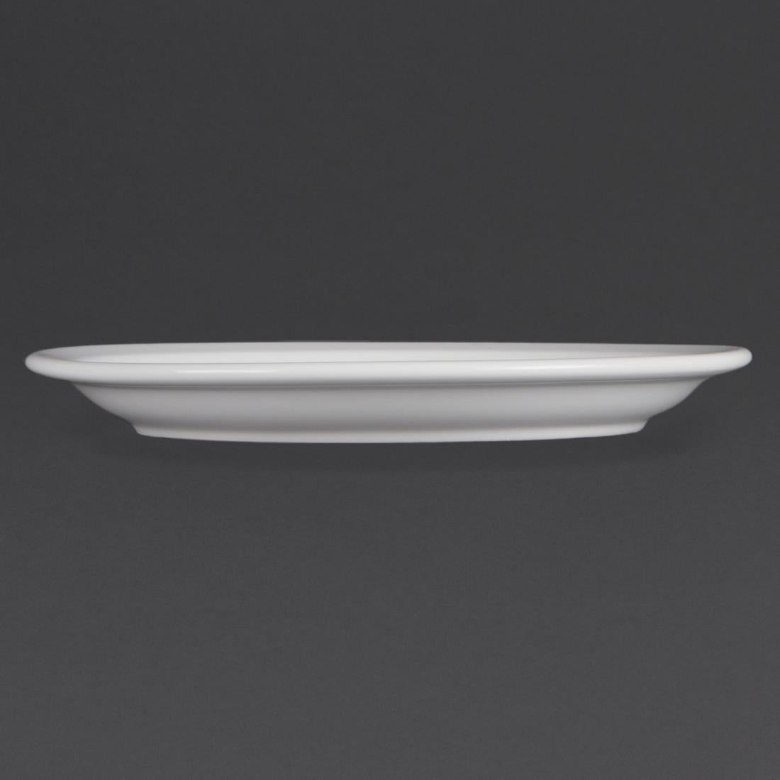 Olympia Whiteware Narrow Rimmed Plate - 230mm (12 Pack) (230(Ø)mm. Pack quantity: 12) • PAS-CB489
