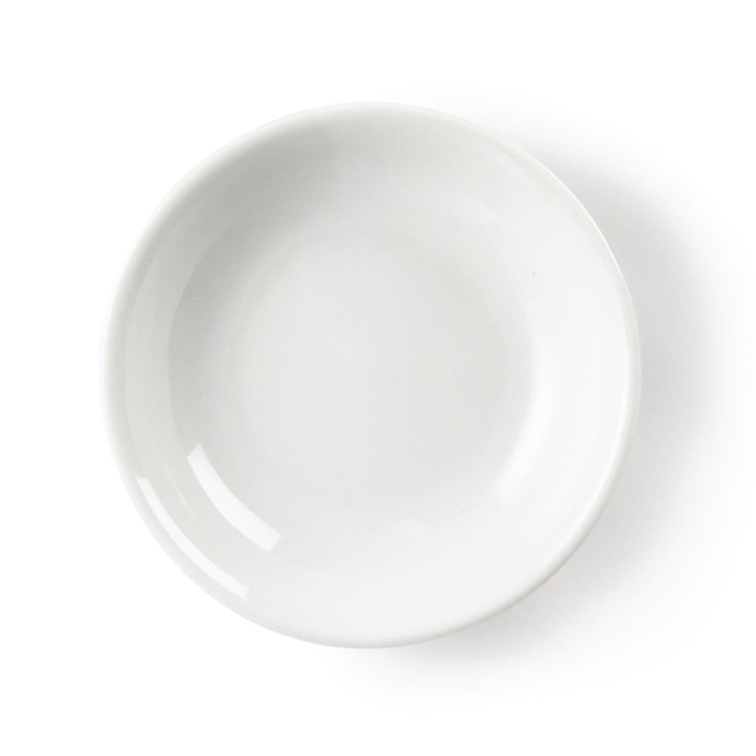 Olympia Whiteware Soy Dishes 100mm (12 Pack) (Pack of 12) • PAS-CB494